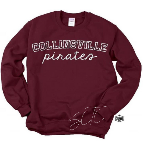 Maroon Pirate Sweatshirt